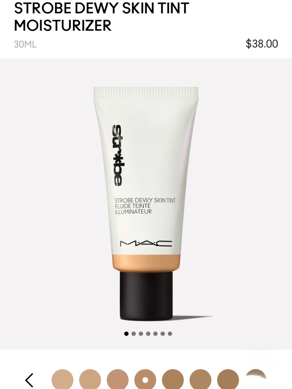 MAC Cosmetics Strobe Dewy Skin Tint Moisturizer - Medium 1